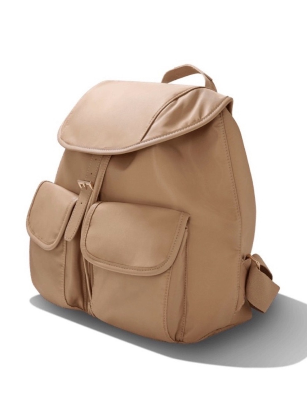 Year of Ours Rose Tan Nylon Drawstring Tote